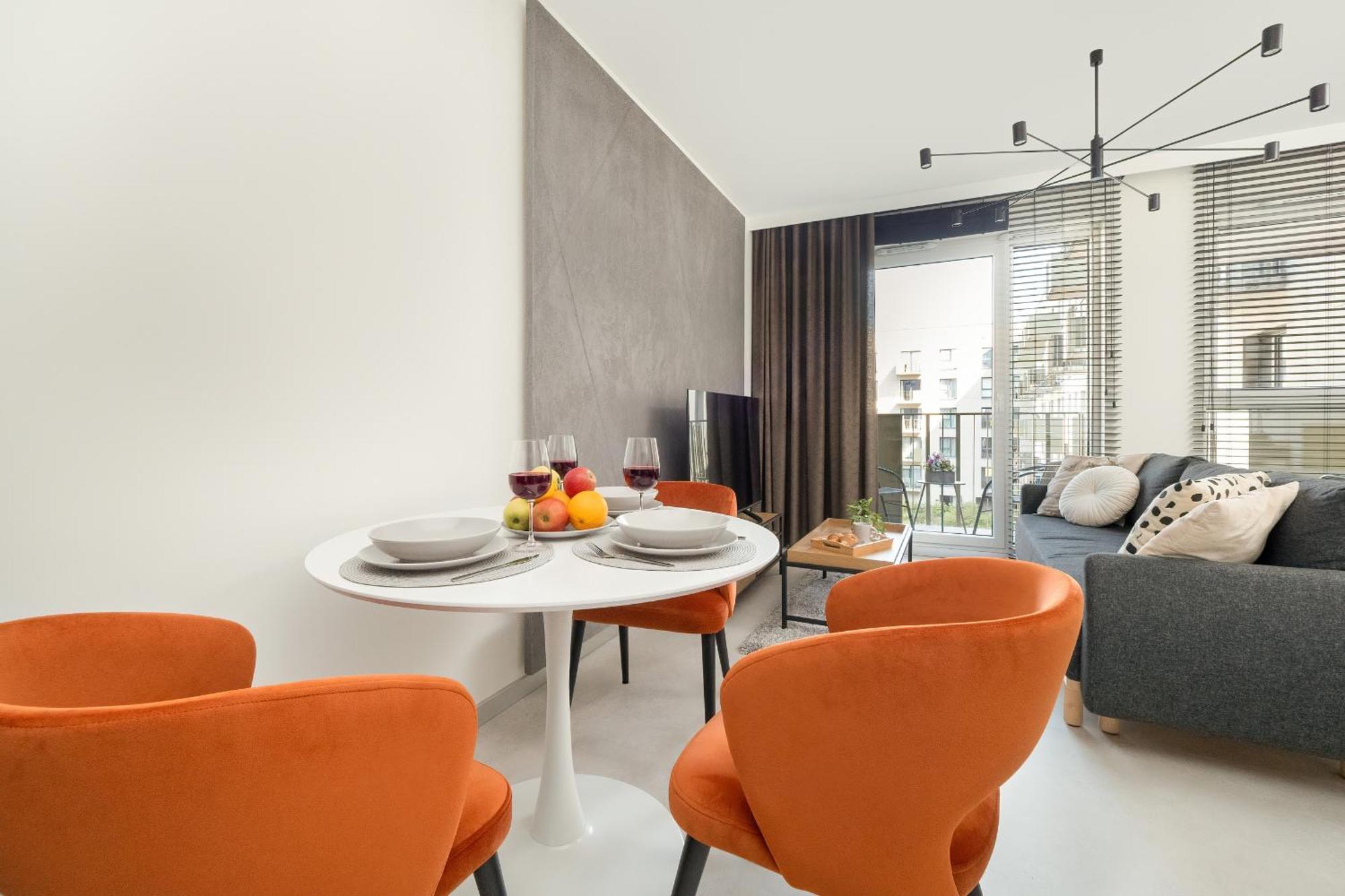 Luksusowe Studio W Lodzi Z Biurkiem, Balkonem I Klimatyzatorem By Renters Prestige Bagian luar foto