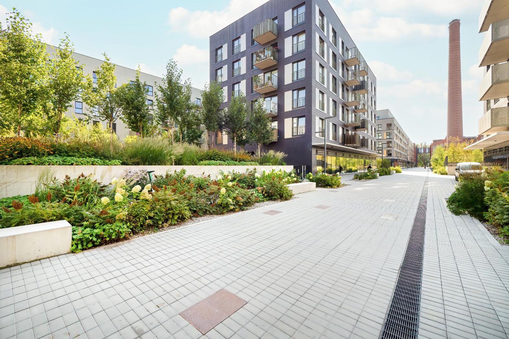 Luksusowe Studio W Lodzi Z Biurkiem, Balkonem I Klimatyzatorem By Renters Prestige Bagian luar foto